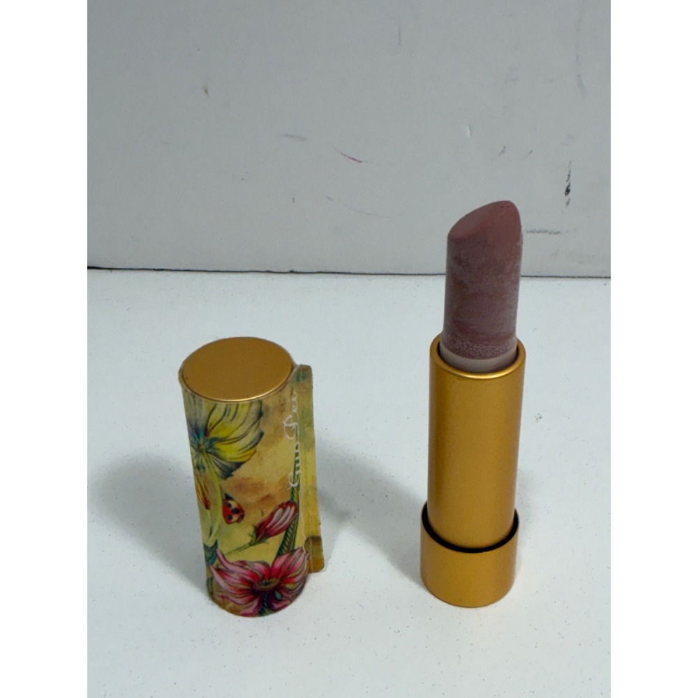 MAC Guo Pei Lustre Lipstick Zenith Nude Pink Limited Edition Floral Gold‎ Tube - Picture 4 of 7